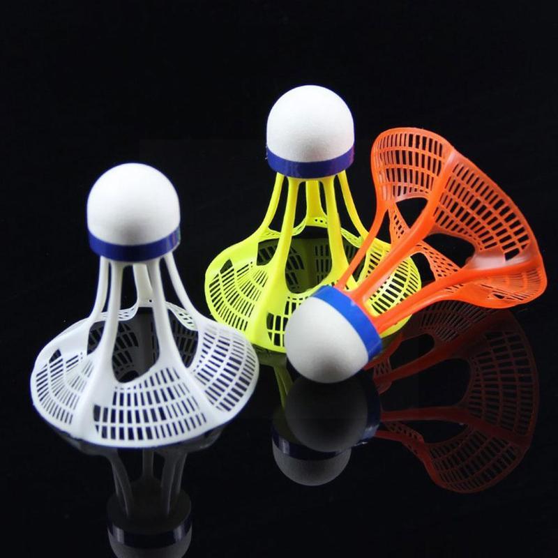 3pcs/set Outdoor Badminton Airshuttle Plastic Nylon Ball For Training Indoor Feather Shuttlecock Birdies Resistance Wind Ba P3f9