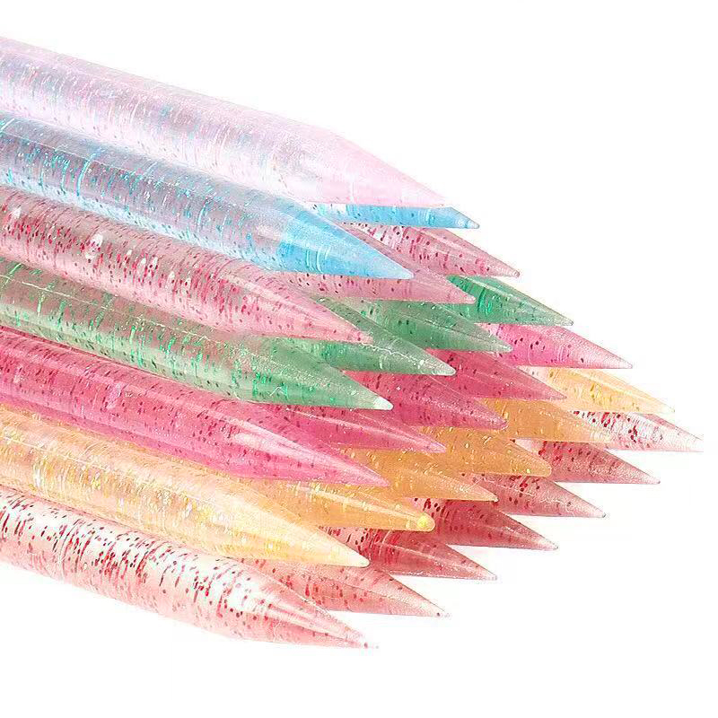 20/50/100 Pcs/Lot bâton d'ongle en cristal Double face cuticule poussoir outils de suppression réutilisable coloré bâton Nail Art soin manucure ensemble