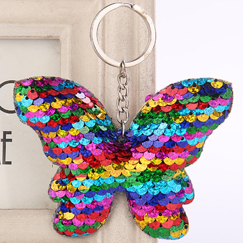 Bling unicorn nyckelring leksakshänge glitter leksak för flickor bilväska hänge