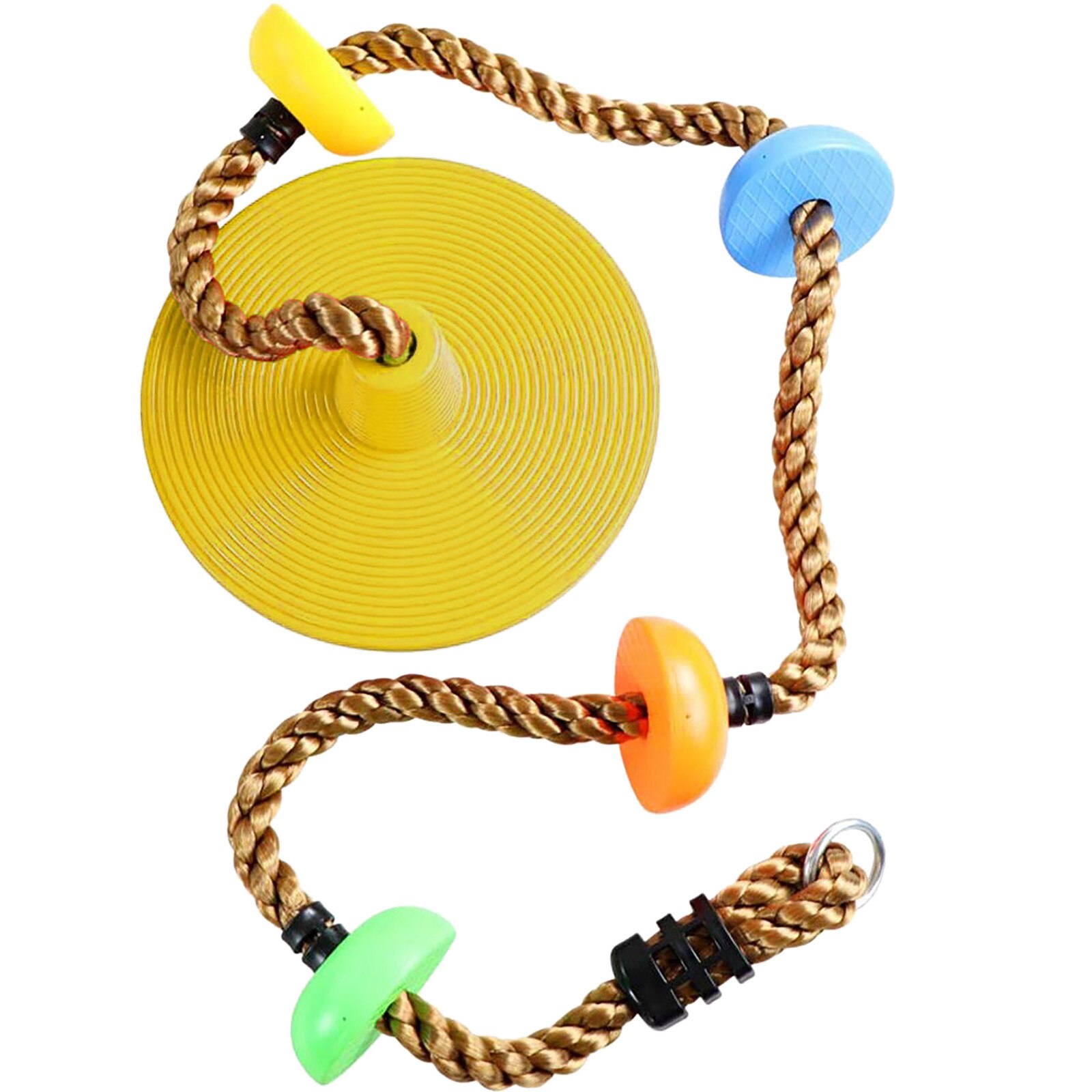 Kids Boom Swing Klimmen Touw Schommels Ronde Plaat Schommels Seat Speelgoed Voor Chhildren Funny Sport Indoor Schommels En Swing Set: Yellow