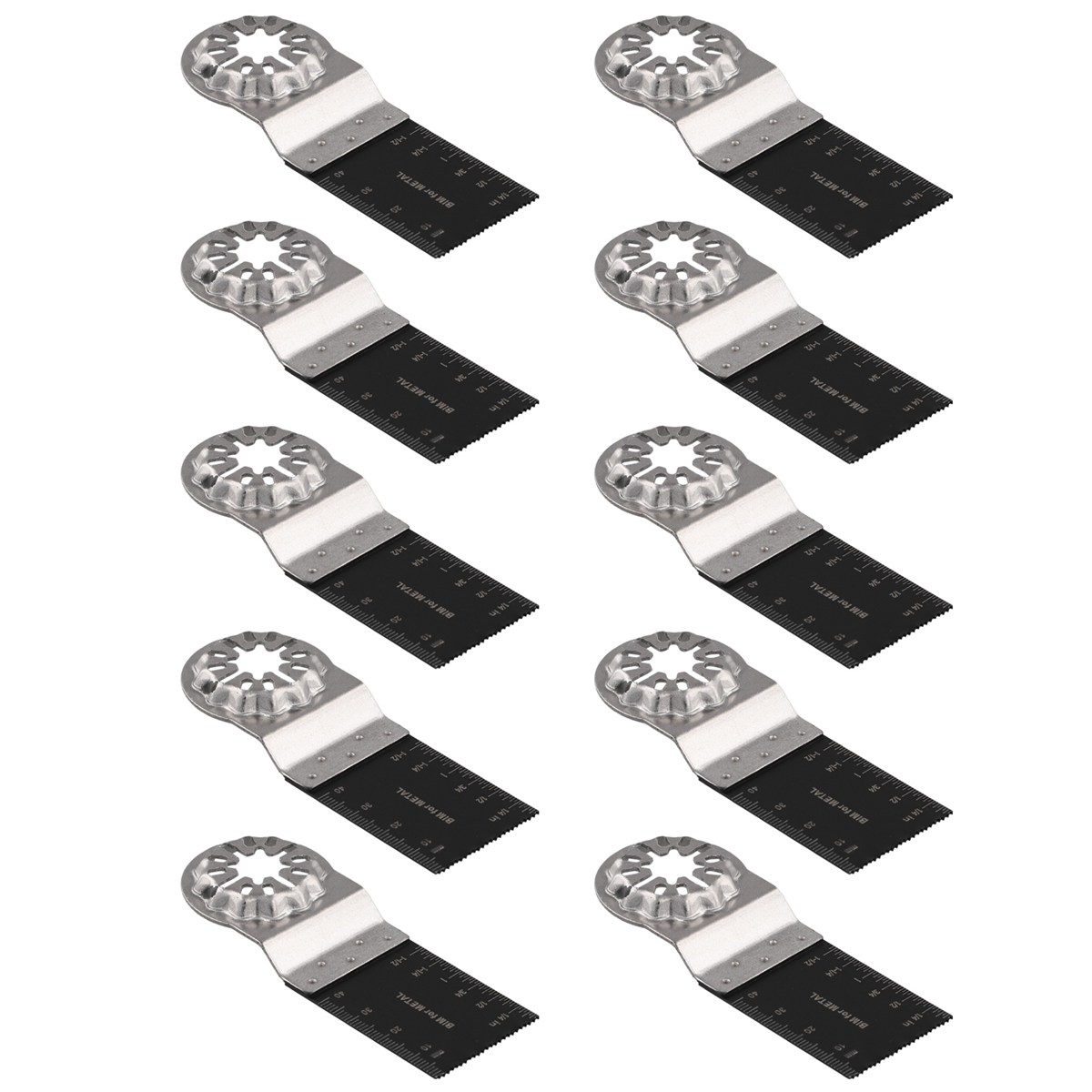 Multitool Blades,10PCS Oscillating Saw Blades, Multitool Bi-Metal Tool Blades for Wood Metal Plastics