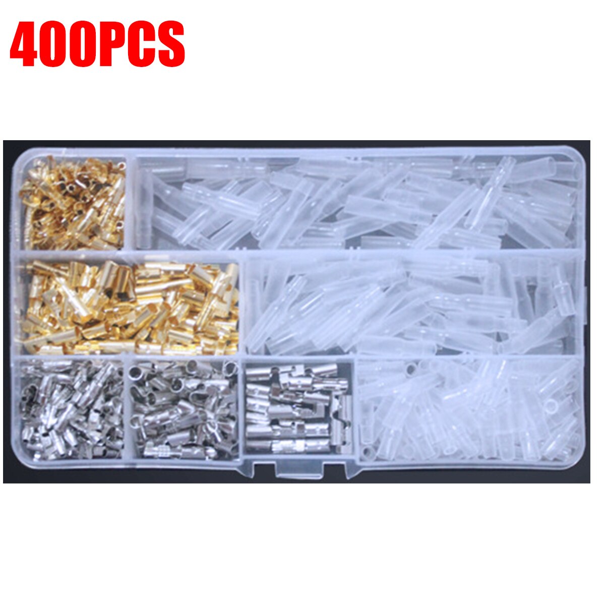 400 pièces prise ronde prise circulaire 4mm prise électrique fil pelle connecteur moto voiture moto camion réparation accessoires
