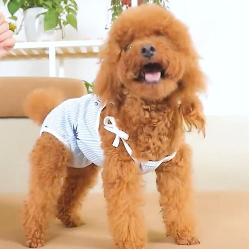 Refreshing Dog Physiological Pants Cute Sanitary Dog Shorts Pet Antibacterial Menstrual Pant Breathable Cozy Dog Pajamas