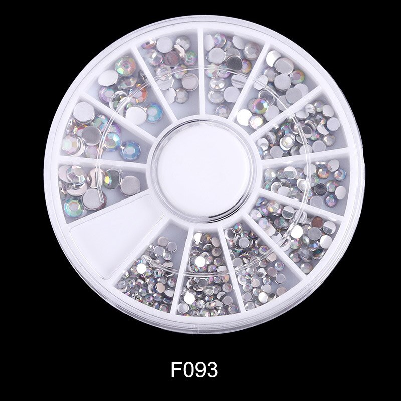 Gemengde Kleur Nagel Steen Ab Kleur Strass Onregelmatige Kralen Manicure Nail Art Decoraties Kristallen In Wiel 3D Nail Accessoires: F093
