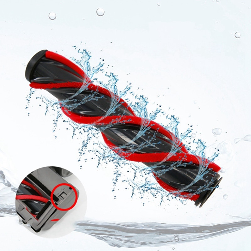 Electric Floor Brush Head For Dyson V7 V8 V10 V11 Vacuum Fluffy Soft Roller Head Quick Release Floor Head+LED Converter