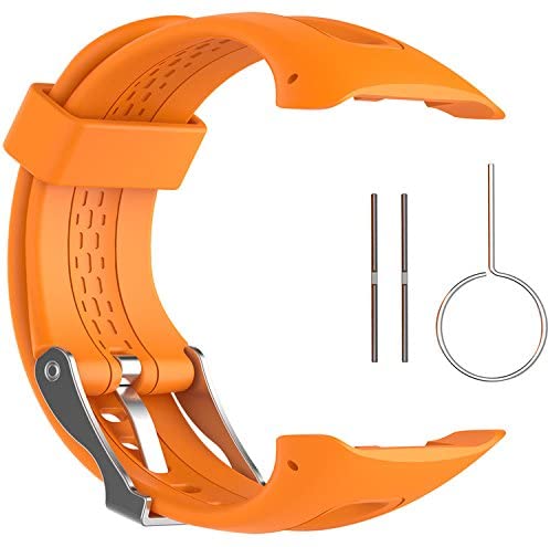 Bracelet de rechange en Silicone souple pour montre Garmin Forerunner, GPS, 10 15: Orange / S size