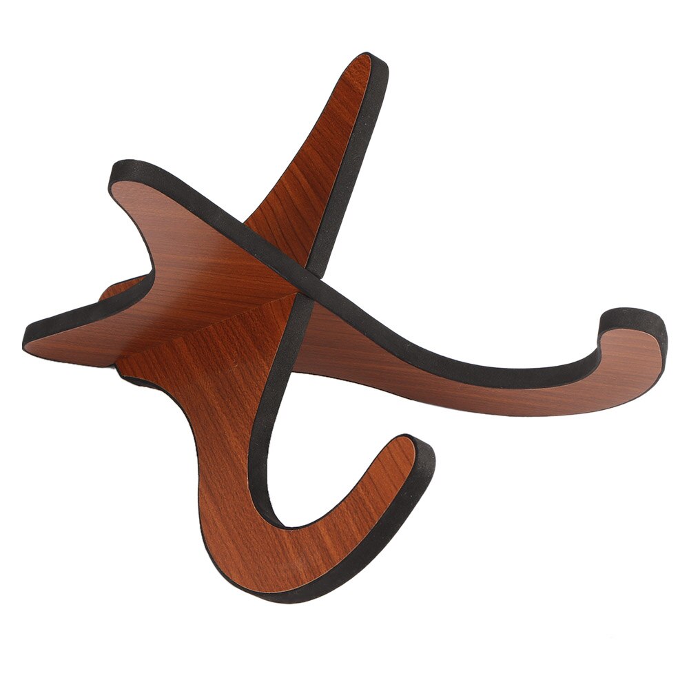 Guitar Stand Foldable Violin Stand Portable Ukulele Wooden Long Stand Bracket Musical Strings Instrument Holder Part Accessories