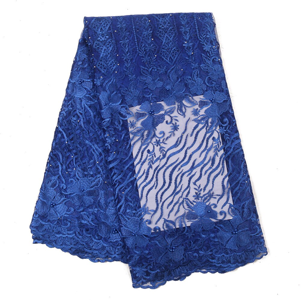 Nigeriaanse Kant Stoffen Franse Kant Stof Met Kralen C Afrikaanse Kant Stof Kant Materiaal Voor Kleding YA3280B-6