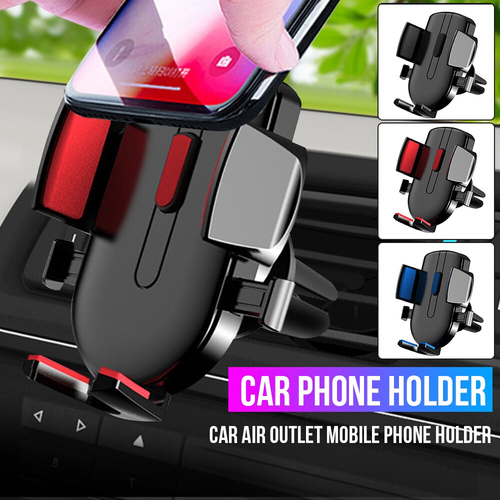 Auto Telefoon Houder Air Vent Gps Houder Universele Voor Mobiele Mobiele Telefoon Gps Clip Mount Houder Stand Flexibele Auto Ondersteuning