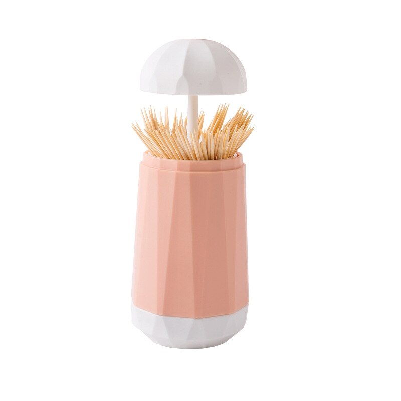 Soporte de mondadientes automático tipo prensa para el hogar, cajas de palillo de dientes simples creativas y cómodas, tarro de almacenamiento de palillo de dientes para restaurante