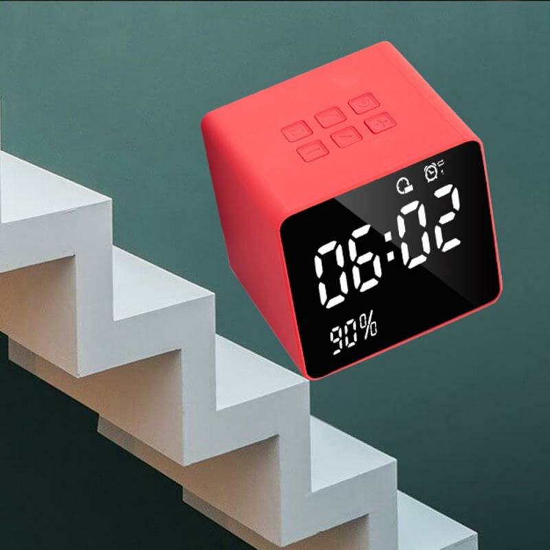 Multifunction LED Digital Alarm Clock Bluetooth Speaker with FM Radio AUX TF USB Music Player Handsfree With Mic
