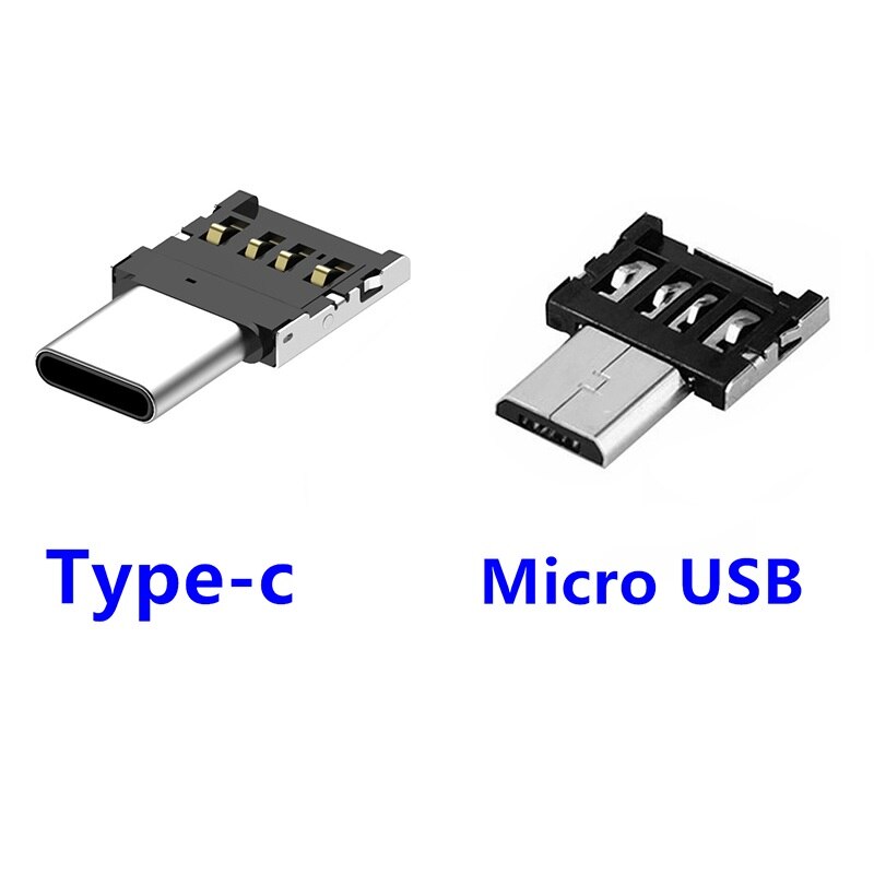 Android Micro Usb Type-C Otg Kabel Connector Adapter Type C Converter Voor Mobiele Telefoon Usb Flash Drive Card reader Mini