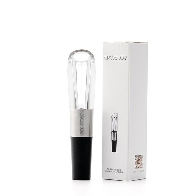 Circle Joy Electric Bottle Opener Stainless Steel Mini Wine Stopper Wine Decanter Aerator: Wine Decanter