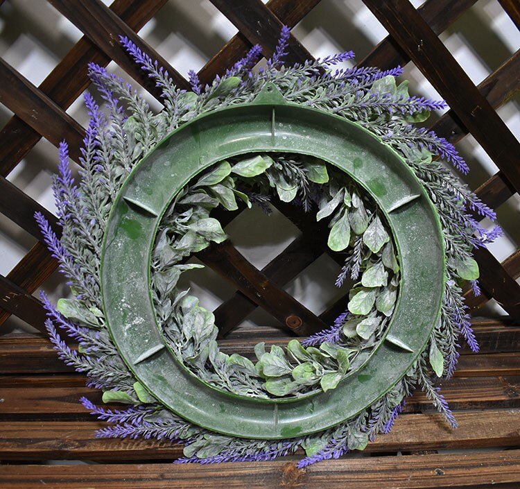 42cm flores artificiales seda lavanda corona deshierbe decoración para la cabeza Tomar foto de solo producto