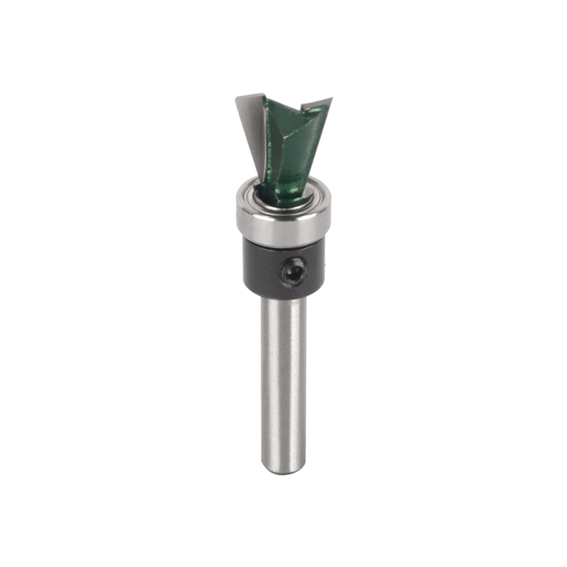Brocas enrutadora de rodamiento inferior de broca de cola de milano de 6MM, 6,35 MM y 8MM para fresa de carburo para carpintería, fresa frontal de broca de madera