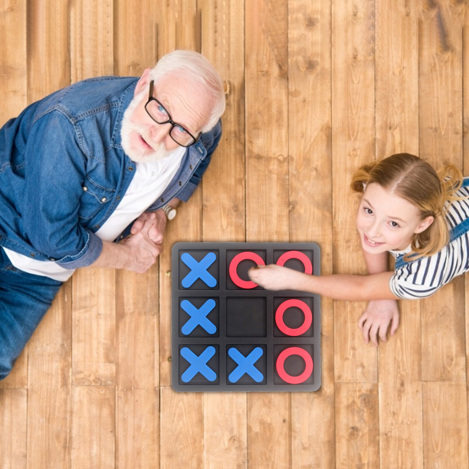 Noughts And Crosses Mini Game Plastic Toy Educational Tabletop Family Game Toys For Children's Day