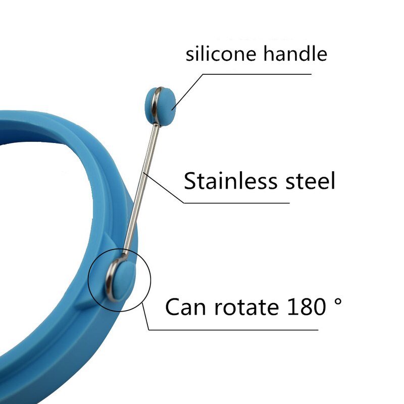 Silikone æg form stegt æg pandekage ring omelet spejlæg rund shaper til køkken tilbehør gadgets pandekage form