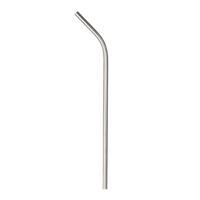 Pajita plegable de silicona reutilizable, Pajita para beber con cepillo de limpieza de Estuche de transporte, para viajes, y la Oficina para el hogar, bebidas de acero inoxidable: Sliver