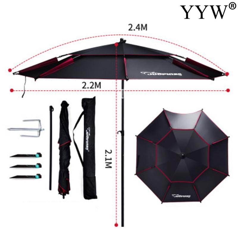 Umbrella Fishing 2m-2.6m 360 Outdoor Protable Umbrella Fold Sun Protection Anti UV Sunshade Umbrella Waterproof Awning Rain Huge
