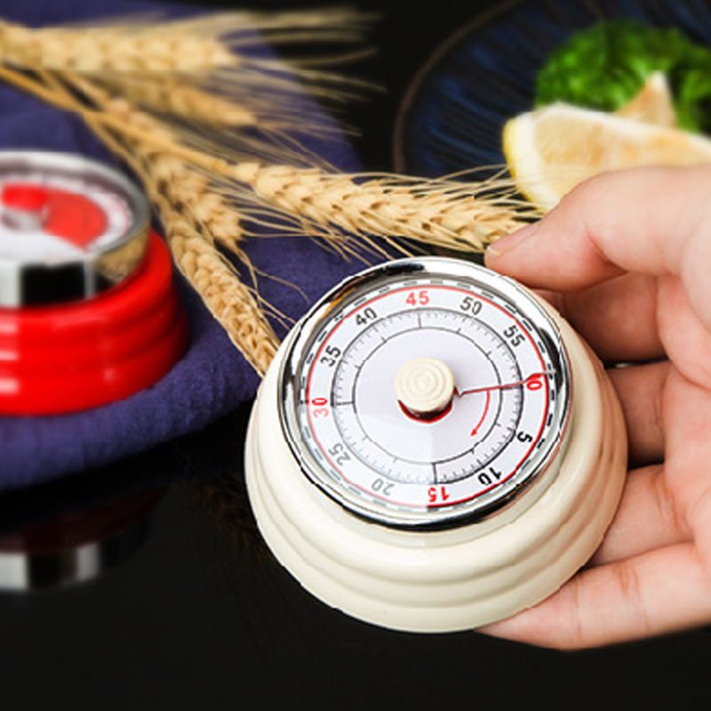 Kitchen Mechanical Timer 60min Loud Alarm Cooking Sleeping Meeting Sports l29k