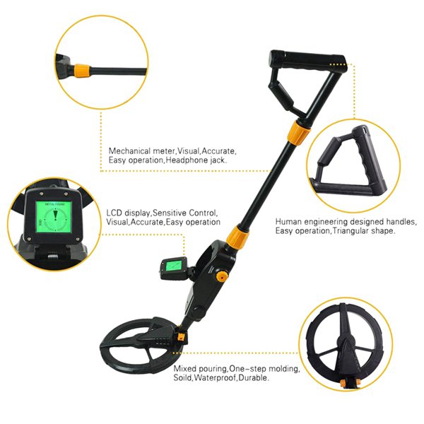 MD1008A Underground Metal Detector Gold Detectors Treasure Hunter Tracker Seeker Metal Circuit Detector with Sound Alarm
