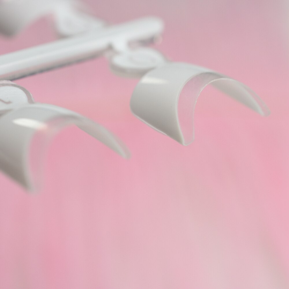 24 stk/sæt 12 størrelse hvide franske neglespidser smukke nemme damer klare franske negle diy tip manicure tilbehør