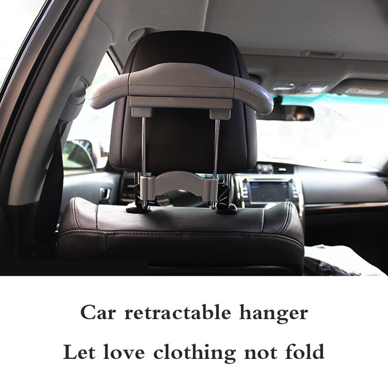 Car Seat Coat Hanger Kleden Pak Houder Organizer Auto Interieur Accessoire Supply Gear Auto Kleerhanger Telescopische Ruimtebesparend