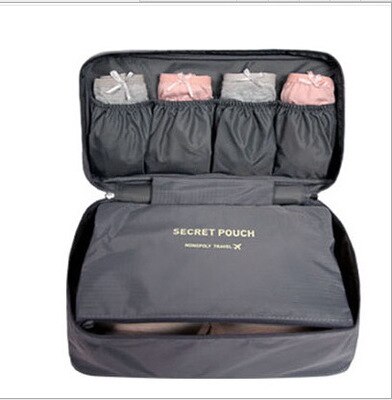 Multifunction Underware Travel Bag Organizer Packing cubes Storage Socks Briefs Clothing Luggage Dust-proof Accessories Supplies: gray