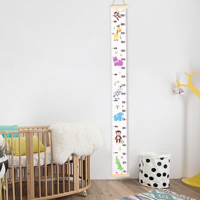 Baby Child Kids Height Ruler Growth Size Chart Height Measure Ruler Wall Sticker For Room Home Decoration INS