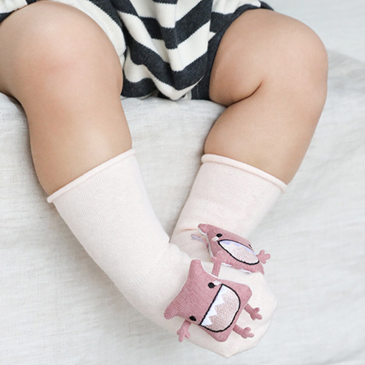 Baby Sokken Mode Cartoon Dier Katoenen Kousen Zachte Anti-Slip Medium Buis Warme Sokken Voor Kinderen 0-3 jaar