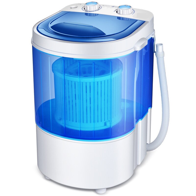 Washing Machine Small Portable Mini Washing Machine 2.2kg Single Bucket Dip Washing Deodorant Timed Small Size CY: Blue / AU
