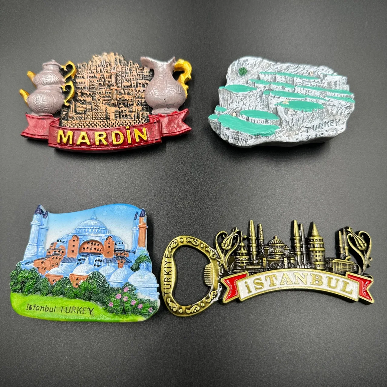 Luxuriöse türkische Istanbul-Stoff-Magnet-3D-Kühlschrankmagnete, Stadtgebäude, Reisethema, magnetische Kühlschrankaufkleber Ich bin Absorptionsstil