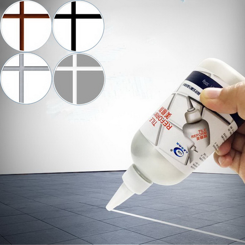 280ml Tile Repair Glue Refill Agent Epoxy Waterproof Grout Sealant for Floor Seam Gap Repair Mouldproof Restore Tile Grout Lines