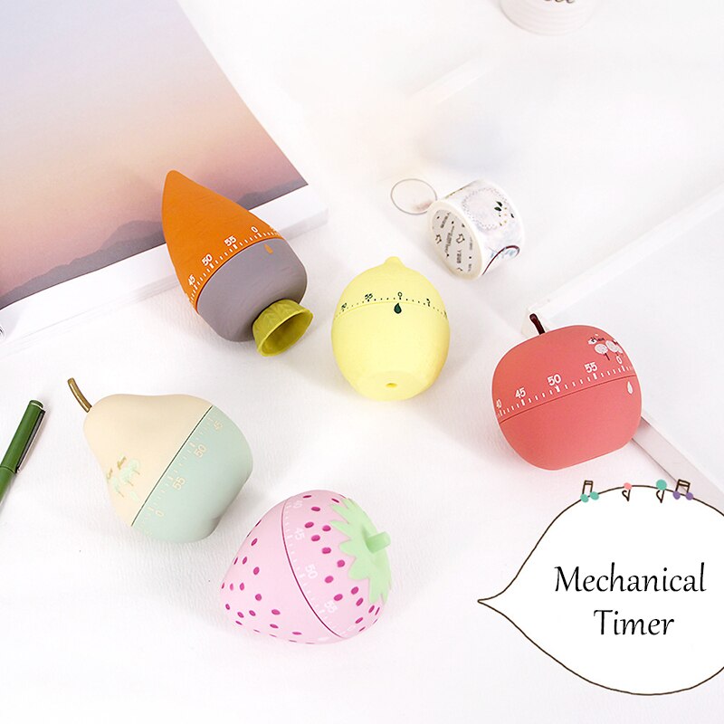 Mechanical Timer Time Manager Fruit Reminder Kitchen Tool Business Study Entertainment Fitting Timing Gadget