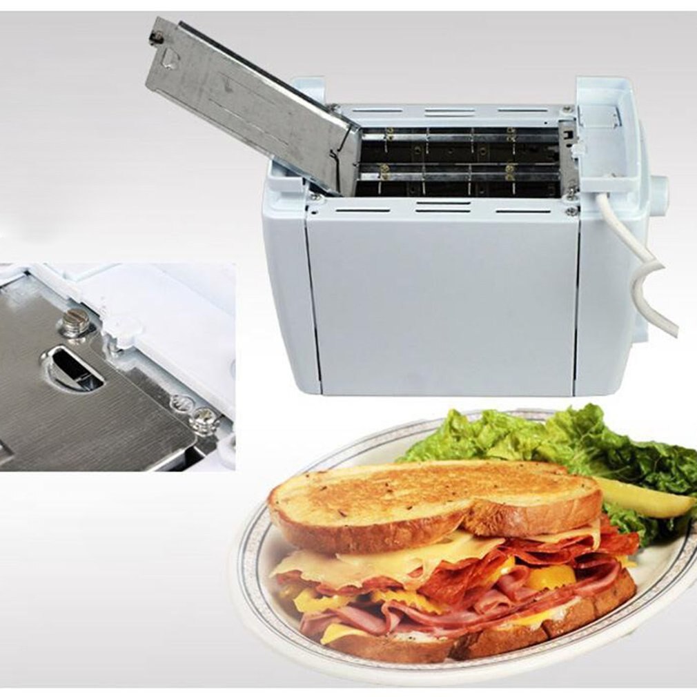 Home 2 Slice Toaster Bake Fried Egg Heating Thaw 6 Files Timing Automatic Pop-Up Function Toaster Breakfast Machine