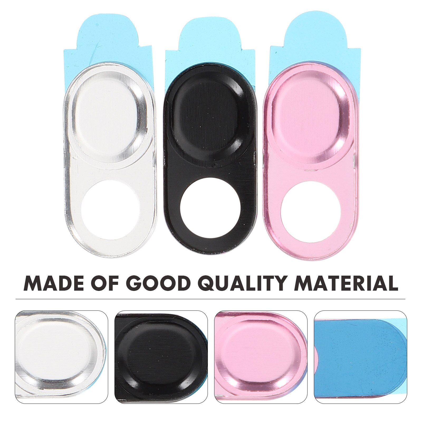 3Pcs Eenvoudige Stijl Camera Slide Cover Duurzaam Privacy Protector Webcam Cover
