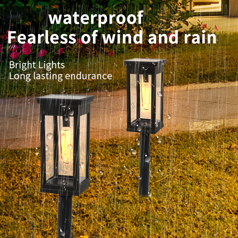 Luces de calle de camino Solar para exteriores, impermeables, alimentadas por energía Solar, para pasarela, patio, iluminación de paisaje, Lámpara decorativa