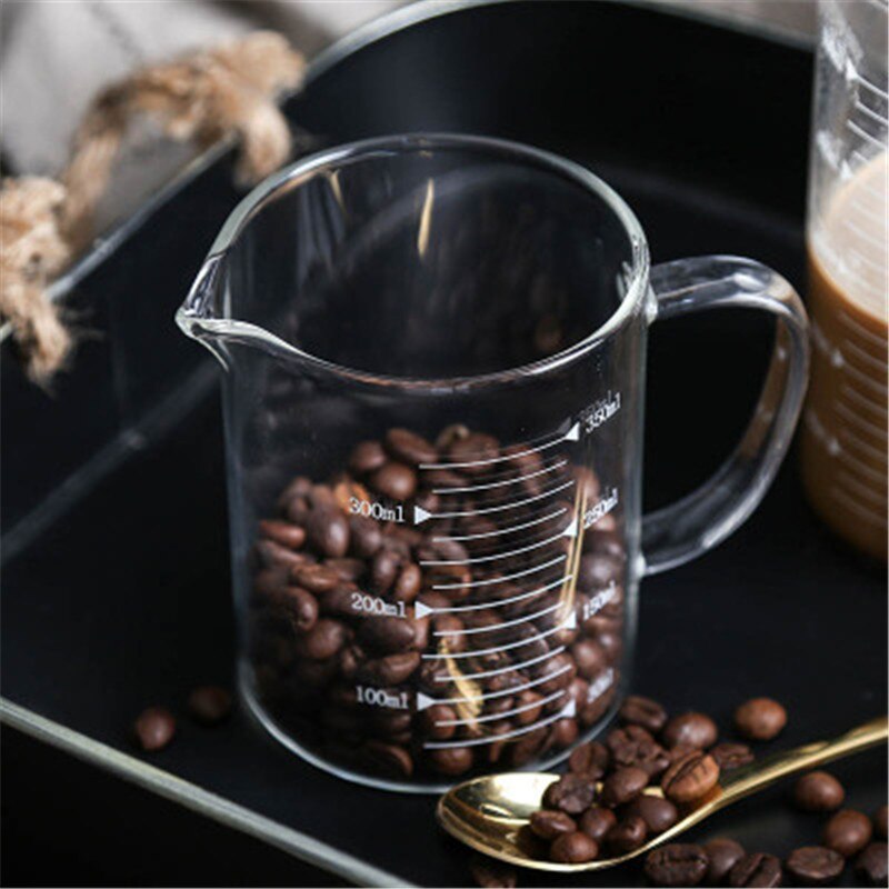 250/350/500/1000ml szklane kubki robić kawy i mleka z wysokim borokrzemianem, przezroczysty pojemnik, miarka, przybory robić pieczenia, akcesoria kuchenne