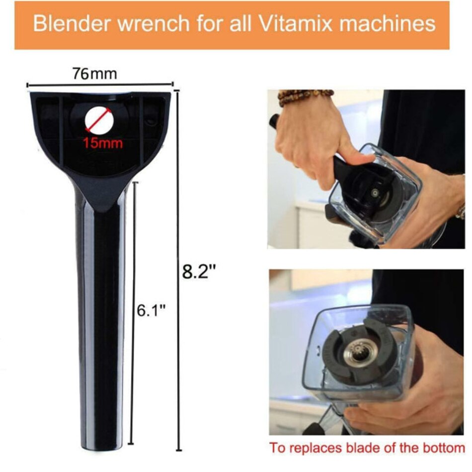 4- yang blendernøgle til vitamix-maskiner værktøj til fjernelse af blade erstatter 15596 køkkenartikler