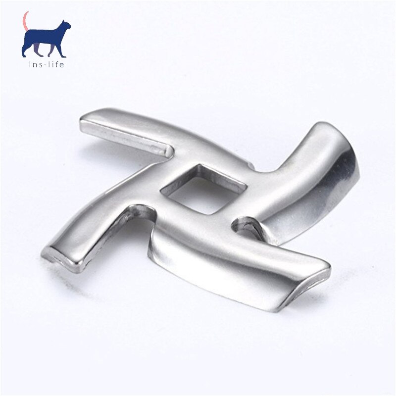 1pc8mm Stainless Steel Meat Grinder Blades with Square Hole Spare Parts Replacement Mincer Cutting for Meat Grinder