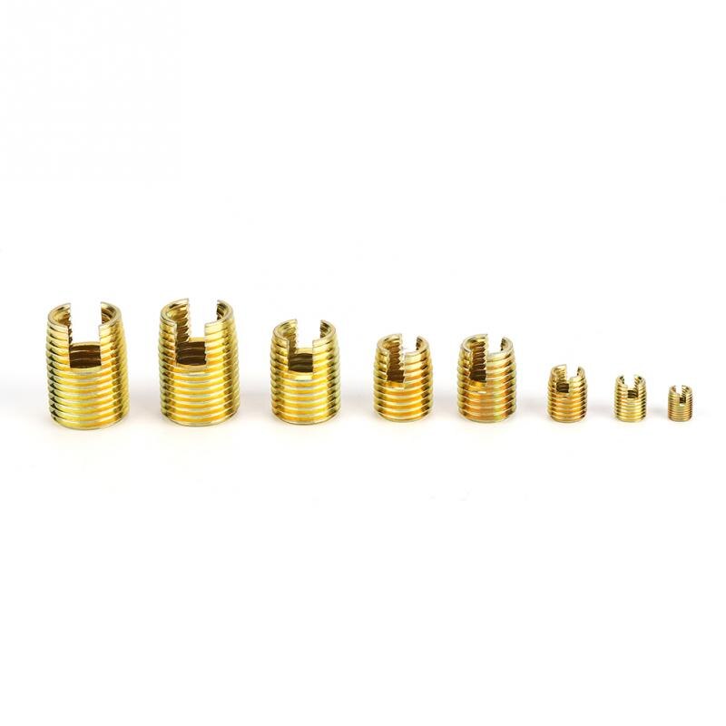 Self Tapping Thread Slotted Inserts and Steel Wire Thread Inserts Combination Set Thread Repair Tools 116Pcs/Set