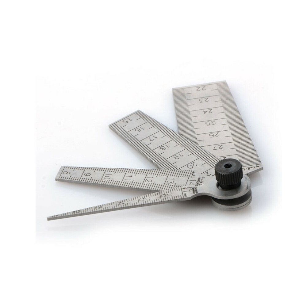 Jauge conique métrique en acier inoxydable, jauge d'écart pour mesurer les Dimensions de dégagement des trous de forage outils de mesure à la main 0-29mm Slver