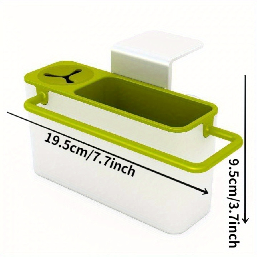 1Pc Keuken Organizer Spons Keuken Box Afdruiprek Schotel Zelfgootsteen Opslag Stands Gebruiksvoorwerpen Handdoekenrek: Licht Groen