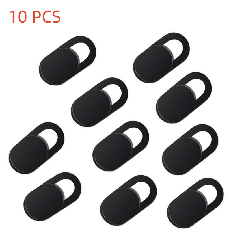 5/10/20 Pcs Webcam Cover Laptop Camera Cover Slider Phone Antispy For iPad PC Macbook Tablet lenses Privacy Sticker: black