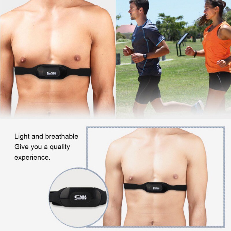 Sporthorloge fitness mannen vrouwen waterdichte hartslagmeter bluetooth draadloze hartslagband calorie-vetberekening uitvoeren