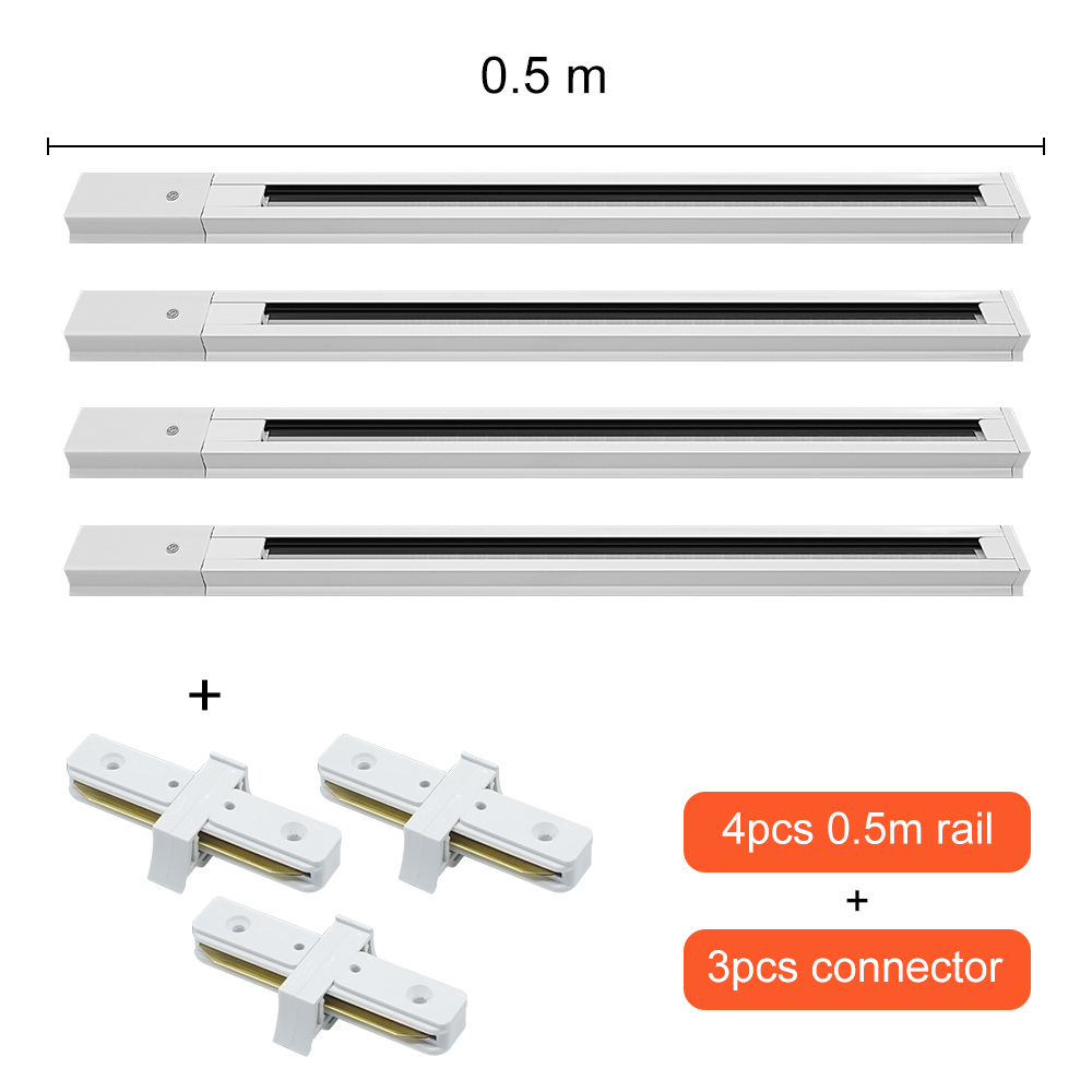 LED-Spur-Stelle Beleuchtung Schiene Spur Streifen 0,5 m 1m Weiß Schwarz 2 Draht Spur 2 Teile/los Schiene Streifen stecker Für Spur Licht führen: dunkel rot