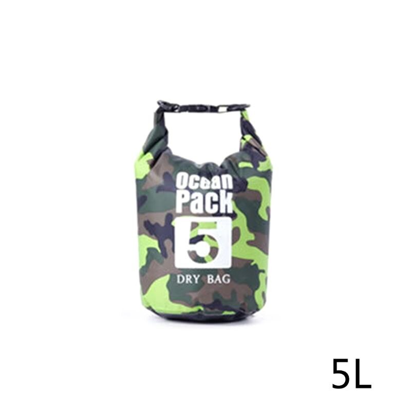 Vandtæt tørpose til kvinder mænd , 5l/10l/20l/30l rulle top let tør opbevaringstaske rygsæk til rejser ,4 farver: G -1
