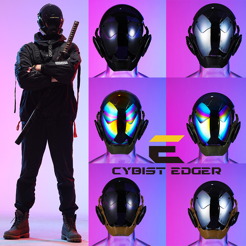 Cosplay-maske standard rollespill cyberfuture futuristisk kul cqb-beskyttelsesmasker med hodedeksel til voksenfest