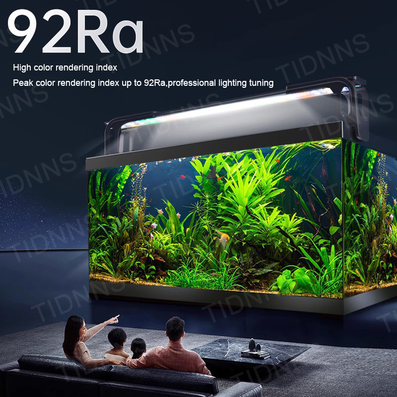 Luz LED para acuario, iluminación de cultivo de plantas, lámpara con Clip impermeable Extensible para pecera de 12-75CM