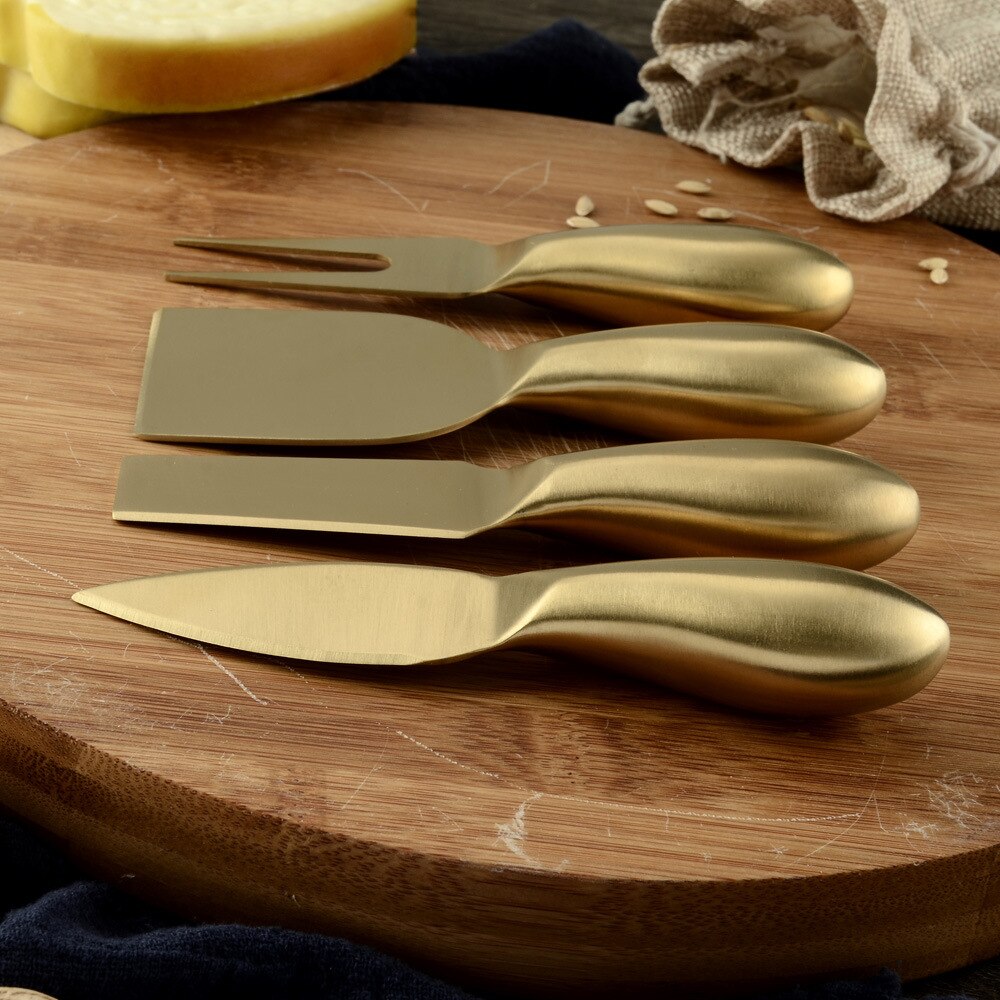 4 st/set damast topp ostskärare kniv skivare kök ostskärare köksredskap kock spatel pannkaka